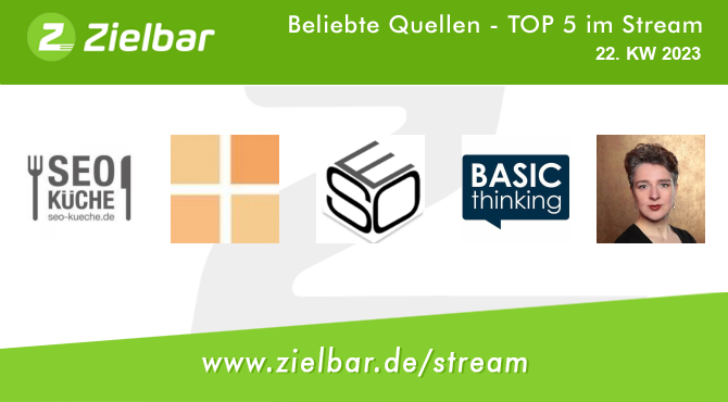 Top 5 diese Woche im Stream: @seokueche <a href="/contentmanagerD/">contentmanager.de</a> <a href="/SEO_Suedwest/">SEO Südwest</a> <a href="/basicthinking/">BASIC thinking</a> <a href="/TextSkizzen/">Sandra Meinzenbach</a>  –  zielbar.de/stream/?utm_so…
