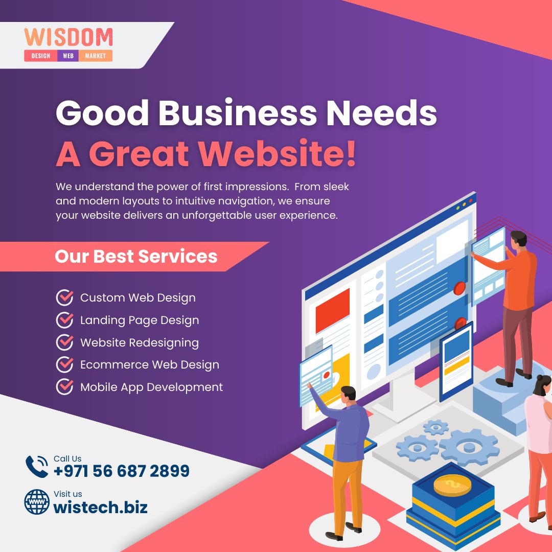 wistech_biz's tweet image. Unlock the Power of a Stunning Website with Our Web Design Services 🌎🇦🇪
#DubaiWebDesign #WebsiteDesignDubai #DigitalAgencyDubai #OnlinePresenceDubai #WebDevelopmentDubai #DubaiBusinesses #DubaiOnlineMarketing #DubaiWebsiteServices #DubaiOnlineSuccess #dubai #uae
