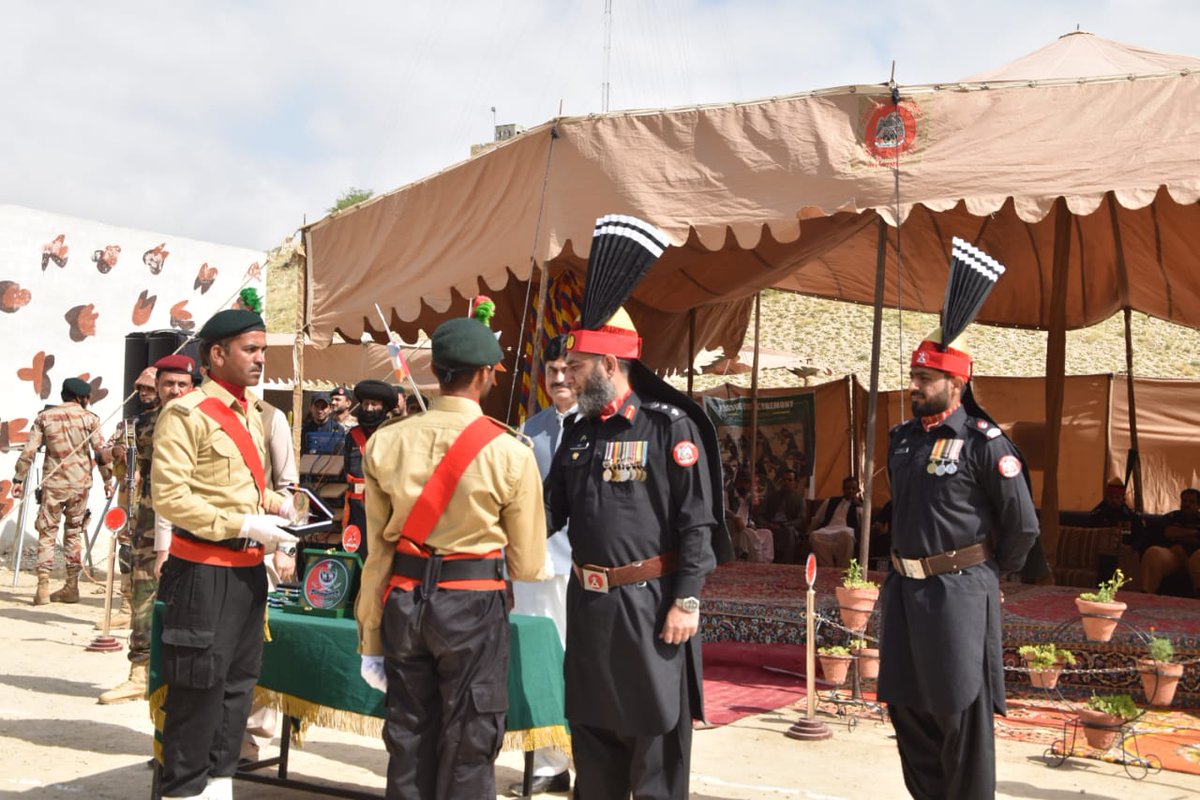 Adeena Khudadad (@adeena_khudadad) on Twitter photo Congratulations to the 8th Batch of Levies recruits on their passing out ceremony! A splendid event took place at Headquarters Maiwand Rifles Kohlu, graced by Commandant Maiwand Rifles, D.C Kohlu, and Director Operations BLF.
<a href="/LeviesHq/">Balochistan Levies Force HQ</a>
<a href="/DgLevies/">DG Balochistan Levies Force</a>
<a href="/cs_balochistan/">Chief Secretary Balochistan</a>
<a href="/hamzashafqaat/">Muhammed Hamza Shafqaat</a> Congratulations to the 8th Batch of Levies recruits on their passing out ceremony! A splendid event took place at Headquarters Maiwand Rifles Kohlu, graced by Commandant Maiwand Rifles, D.C Kohlu, and Director Operations BLF.
<a href="/LeviesHq/">Balochistan Levies Force HQ</a>
<a href="/DgLevies/">DG Balochistan Levies Force</a>
<a href="/cs_balochistan/">Chief Secretary Balochistan</a>
<a href="/hamzashafqaat/">Muhammed Hamza Shafqaat</a>
