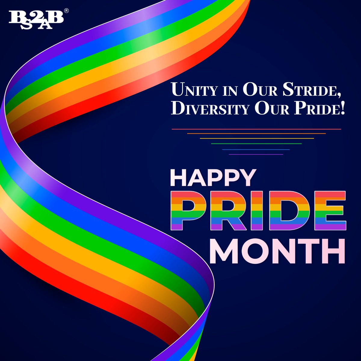 In this radiant month of #Pride, we celebrate the vibrant tapestry of #acceptance where every unique thread is marked.

At #B2BSalesArrow, we believe in the power of #inclusivity, where every soul is free to shine in their authentic brilliance.

Happy Pride Month! 🏳️‍🌈