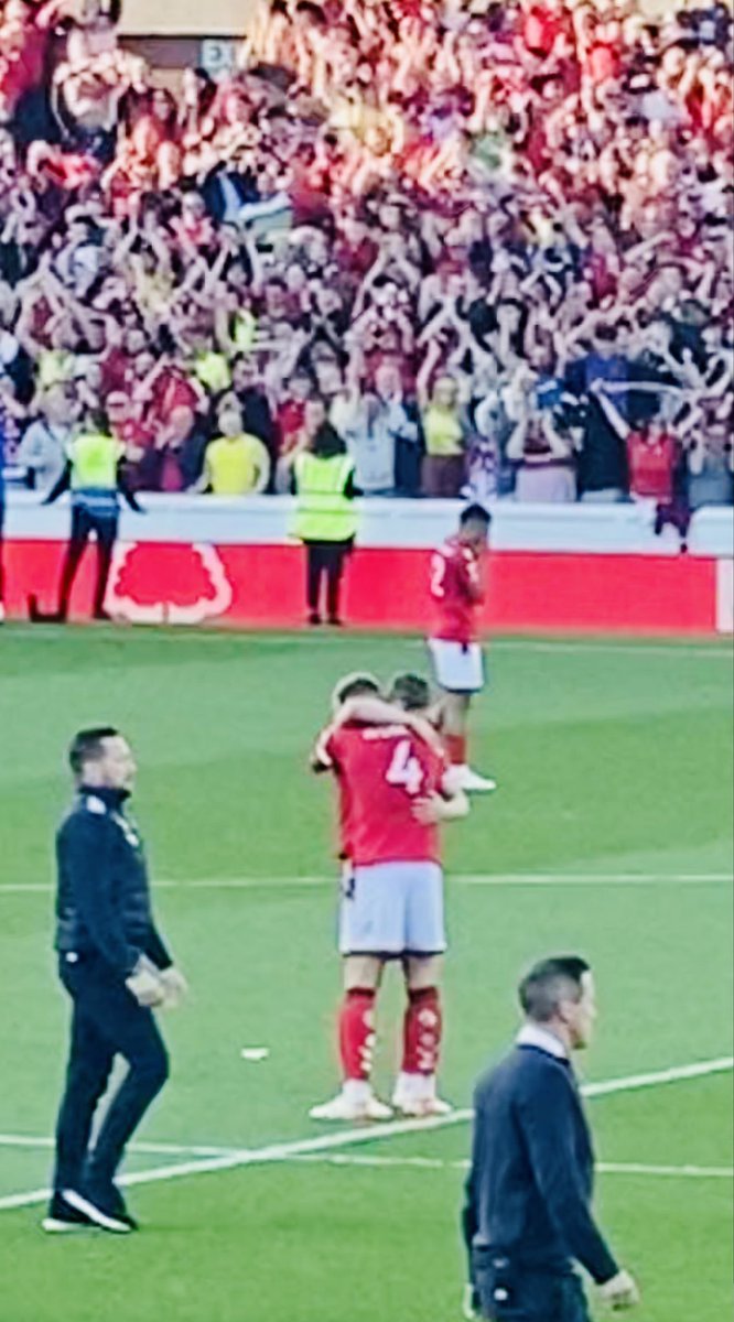 Two of our own.. I take quite a few snaps but though not the best quality this had to be my fave from this season 🫶🏼 #NFFC #Captains #Wearestayingup #PremierLeague #twoofourown #whatitmeans #Forest 
Final whistle Arsenal