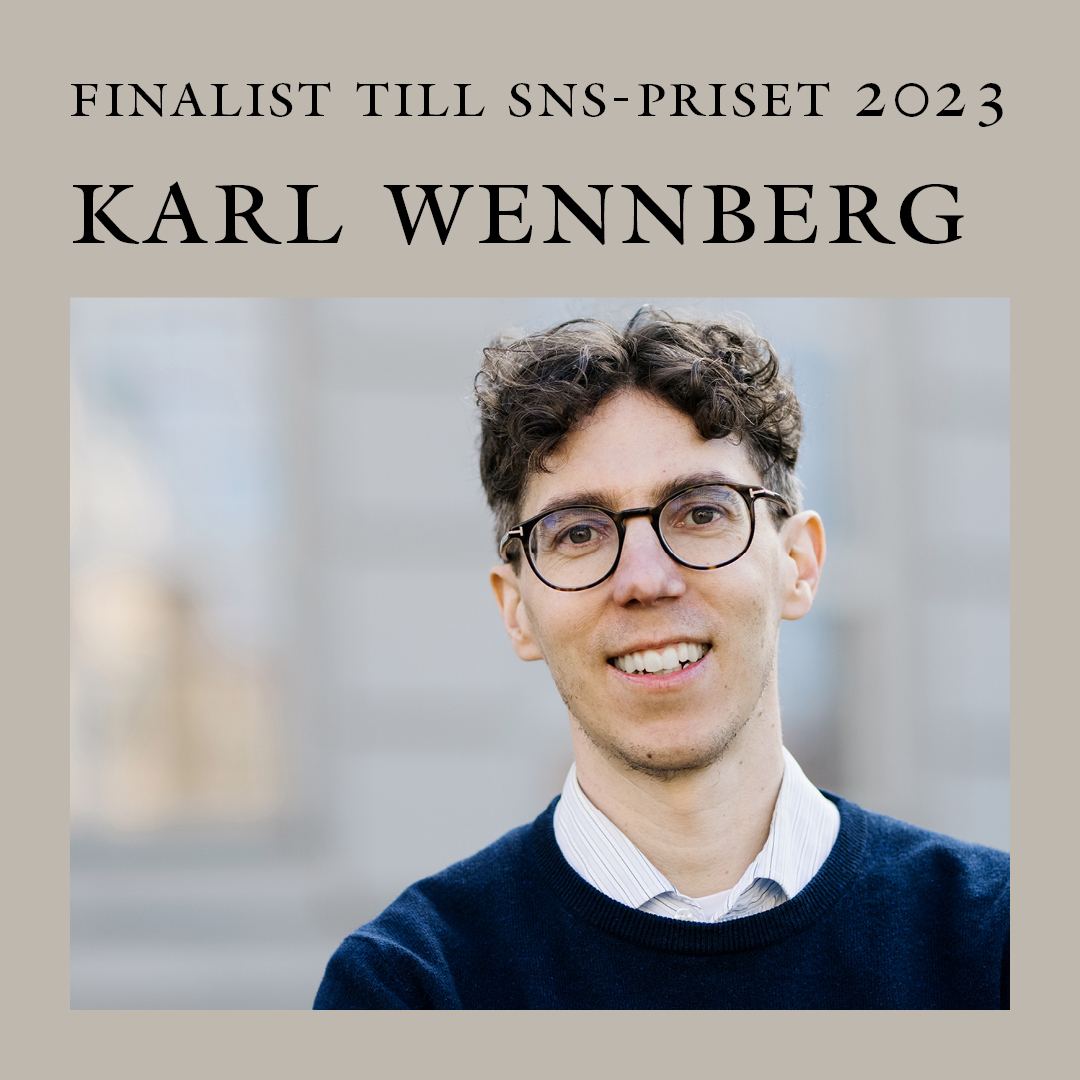 Karl Wennberg är en av finalisterna till årets SNS-pris! 🎉

Priset är del av en större satsning på nyttiggörande av forskning som inleds i samband med SNS 75-årsjubileum.  

Läs mer om priset: 
sns.se/om-sns/sns-pri… 

Fotograf: Juliana Wiklund