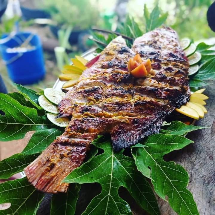 Grill fish cooked by Jean LUC .
His passion is to cooked organic food.
All the to seychelles 🇸🇨 island