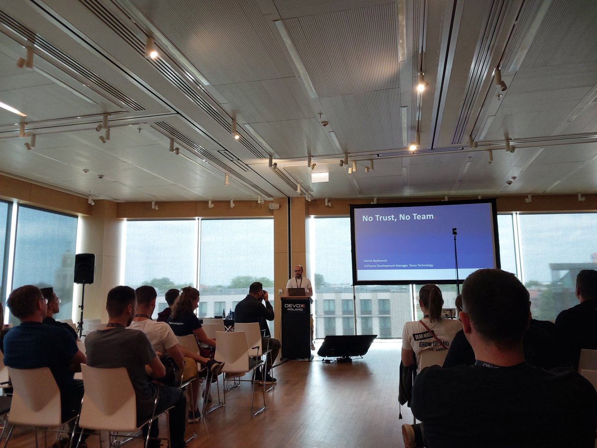 No trust, no team. <a href="/bendi007/">Marek Będkowski</a> <a href="/DevoxxPL/">Devoxx Poland 🇵🇱 17 - 19 June 2026</a>