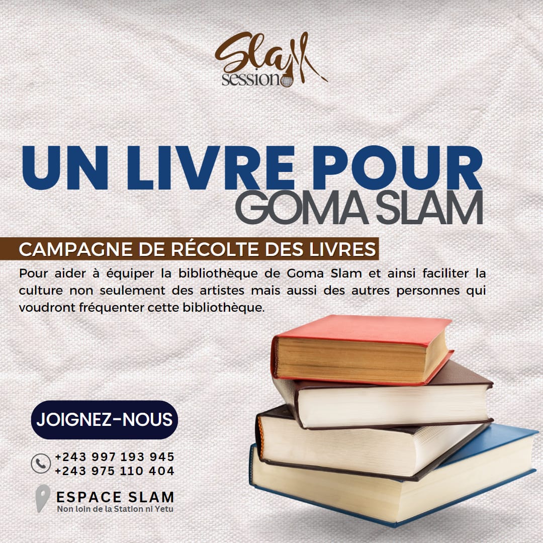 JosiasMasamba's tweet photo. #Goma: le collectif #GomaSlamSession lance une campagne de récolte des livres. Soutenez cette campagne en offrant un ou plusieurs livre pour contribuer à cette noble lutte contre l'ignorance.
@AmaniKavuke @PRwamigabo
#UnLivrePourGomaSlamSession https://t.co/KeG4QYnpm4