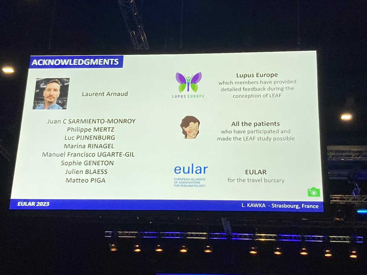 Lupus Europe has been part of LEAF! A tool that allows patients to assess their fatigue and find out what they can do to improve it.

If you have lupus and want to try LEAF➡️ iamfatigued.limequery.org/584745?lang=en.

Great work by <a href="/Lupusreference/">Laurent ARNAUD</a> and <a href="/LouKawka/">Lou Kawka</a> presented at #EULAR2023!