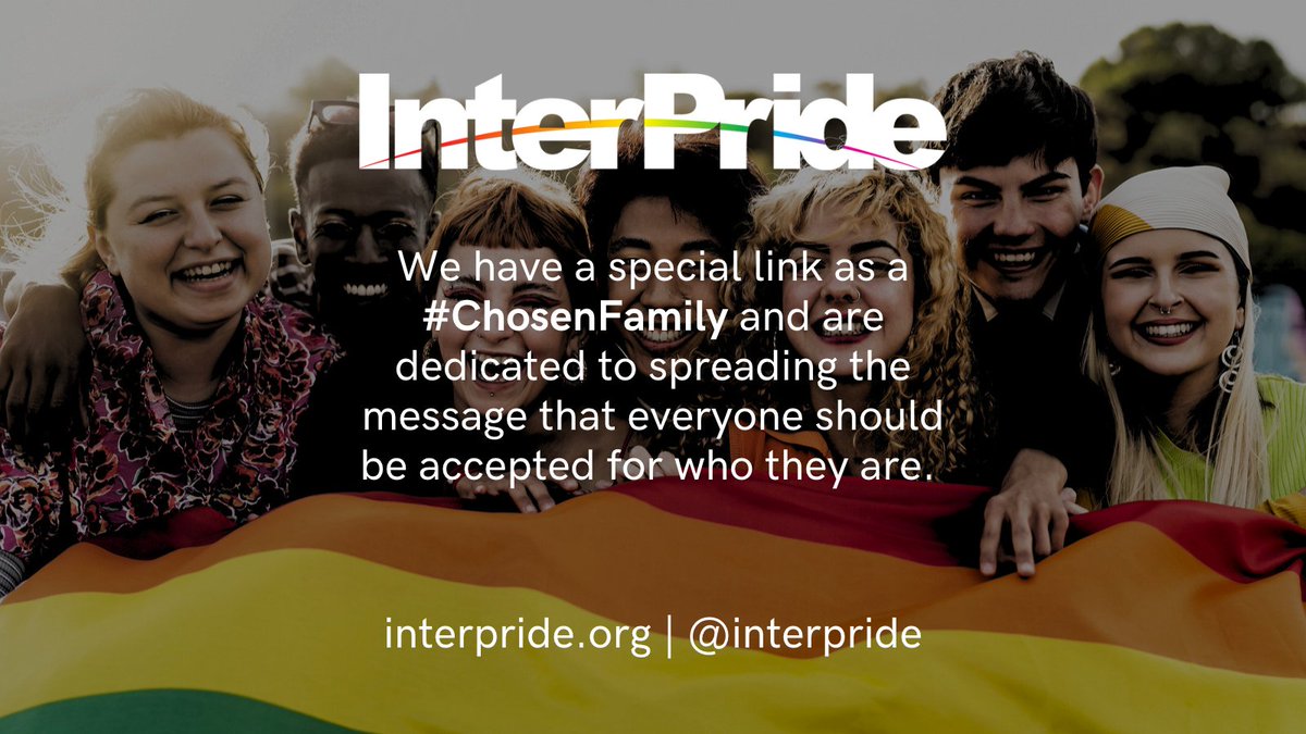 Happy Pride Month To Our #ChosenFamily Worldwide!

#interpride #pride #lgbt #lgbtq #lgbtqia #lgbtqiaplus #queer #humanrights #ChosenFamily #PrideMonth #PrideMonth2023 #Pride2023