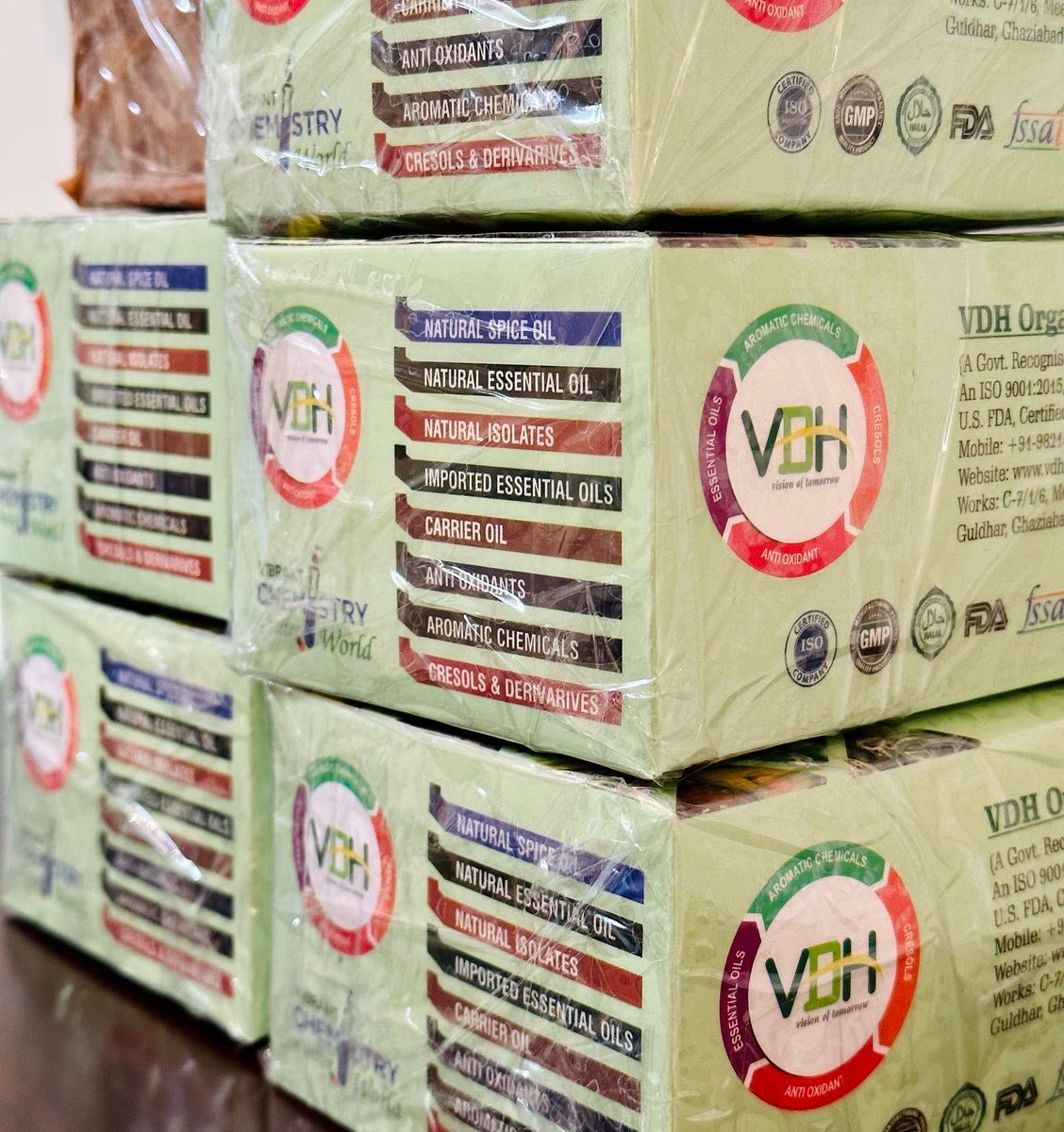 VdhGroup's tweet photo. Essential Oils, packed and ready to ship✈️ Checkout the list of Essential Oils in our product list and order yours now!! #essentialoils #manufacturingexcellence #vdhgroup #sustainablepackaging #oilmarket #b2b #indianbusiness #sustainableindia https://t.co/CNXH7DcLLe