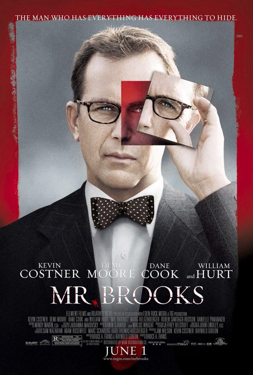 🎬MOVIE HISTORY: 16 years ago today, June 1, 2007, the movie 'Mr. Brooks' opened in theaters!

#KevinCostner #DemiMoore #WilliamHurt @DaneCook #MargHelgenberger @dpanabaker @AishaHinds #JasonLewis #ReikoAylesworth #MattSchulze #TraciDinwiddie #LauraBailey #LindsayCrouse