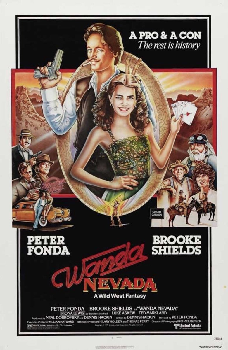 🎬MOVIE HISTORY: 44 years ago today, June 1, 1979, the movie 'Wanda Nevada' opened in theaters!

#BrookeShields #PeterFonda #FionaLewis #LukeAskew #TedMarkland #SevernDarden #PaulFix #HenryFonda