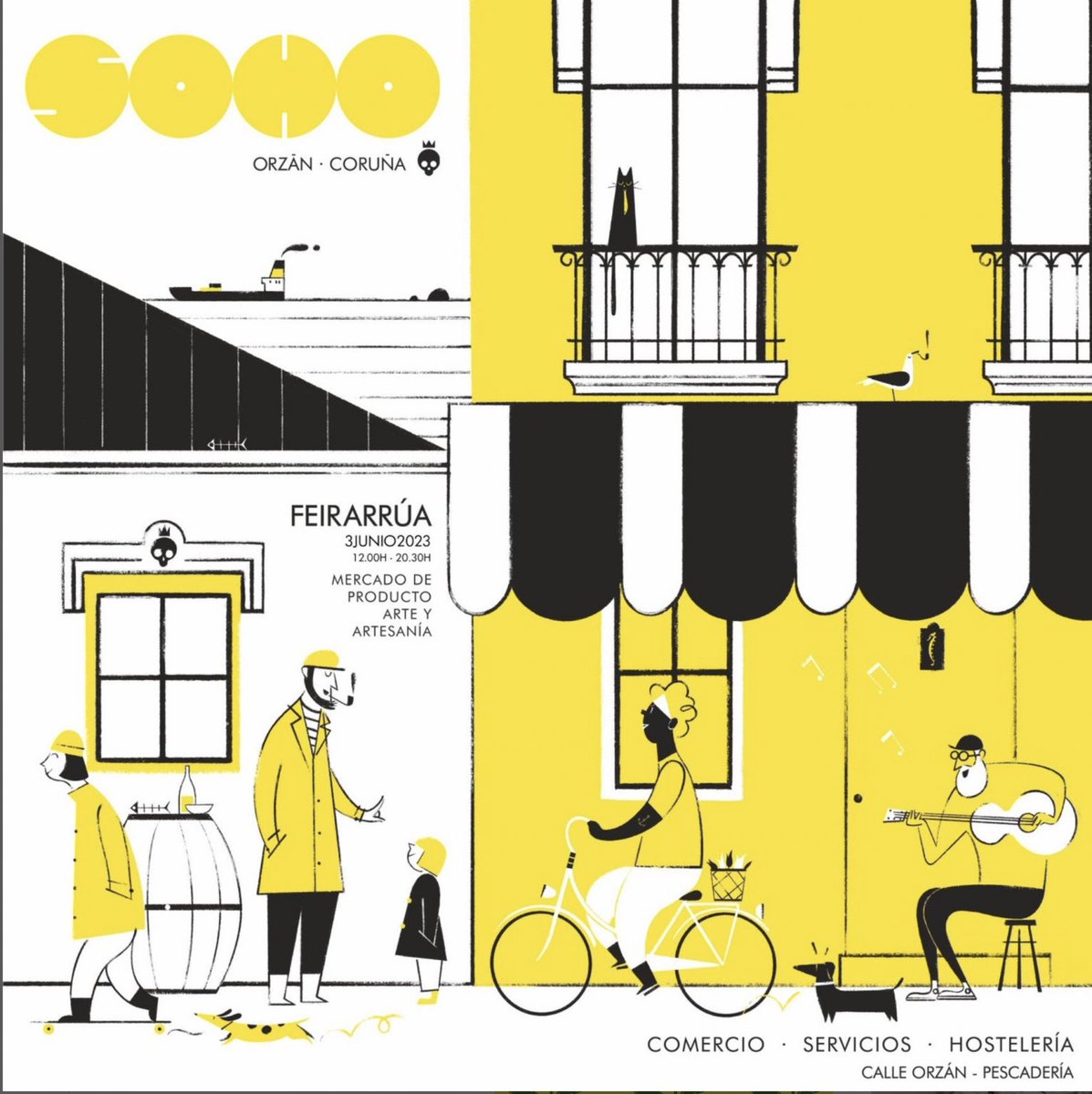 😁 Gran plan para este sábado na Coruña 👇🏻

ℹ️ Máis info, na nosa #axendapincha ➡️ revistapincha.gal/event/feirarru…

#feirarrua #SohoOrzan #comerciolocal #artesanía #gastronomía #ACoruña #somospincha