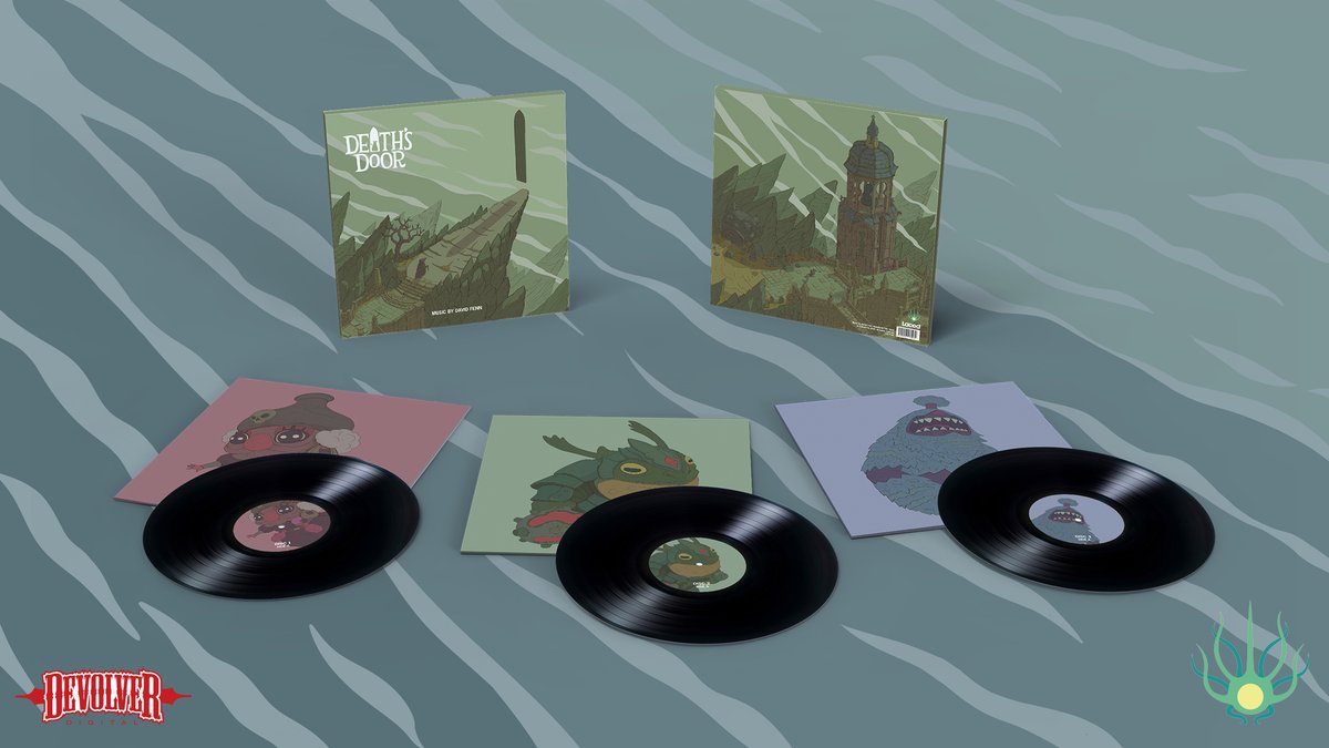 The 💀Death's Door🐦‍⬛ OST #vinyl repress is in stock over at the @devolverdigital merch store: merch.devolverdigital.com @acidnerve #DeathsDoor #gamemusic