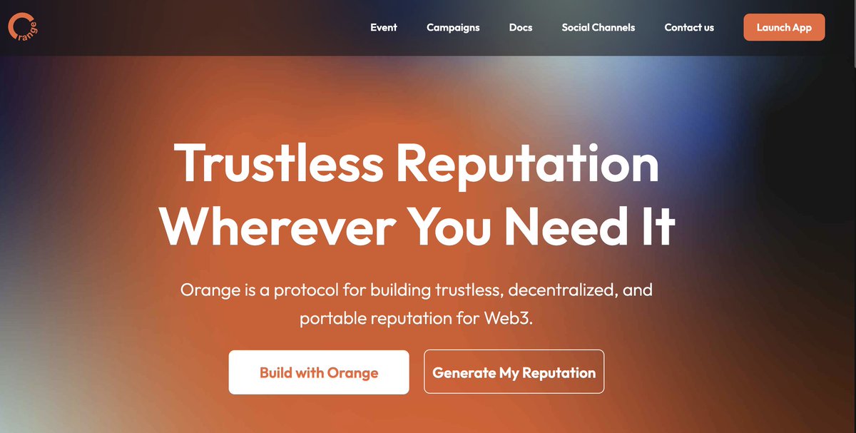 RaindyL_X's tweet image. OScore and @OrangeProtocol make it possbile for every individuals to manage their onchain reputation in a decentralized way.

And even under-collateralized lending at @Wing_Finance.

#OScore #DeFi