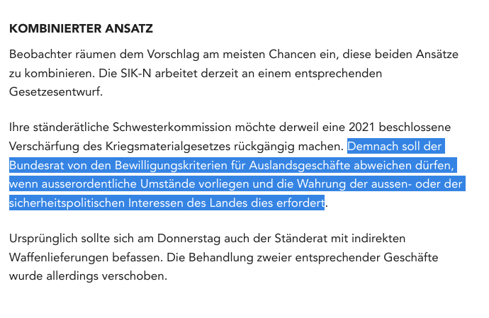 barbouillech's tweet photo. 🧵
"Nationalrat gegen "Lex Ukraine" für indirekte Waffenlieferungen" 
➡https://t.co/SdfZPTFrXO

Keine #LexUkraine, aber wo ein Wille ist, ist auch ein Weg. Der BR ist Experte.

Und wartet nur, bis Zelensky noch auf der Leinwand vor dem @ParlCH erscheint und seine Rede hält. https://t.co/cKXhbLmd2k