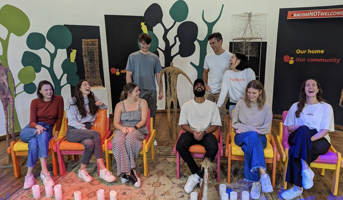 This may look like a typical 'act candid' shot however I actually did say something funny to make everyone laugh.