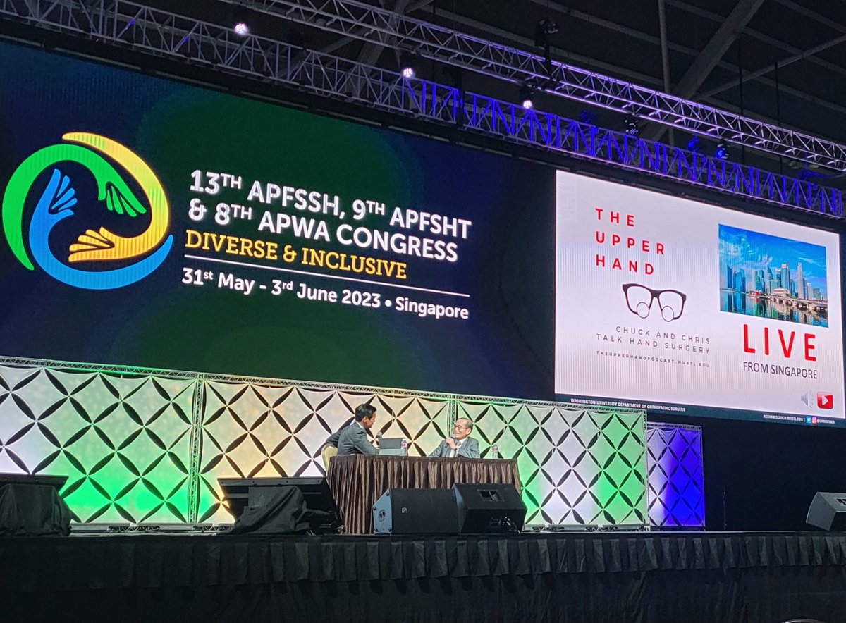 Nats Orillaza (@docsnatch) on Twitter photo <a href="/HandPodcast/">The Upper Hand Podcast</a> LIVE from Singapore for <a href="/apfssh2023/">APFSSH2023</a>
with <a href="/ChrisDyMD/">Christopher J. Dy MD MPH FACS</a> and @Congenitalhand interviewing Professor Yuan-Kun Tu.
#apfssh2023 #theupperhandpodcast <a href="/IFSSHand/">IFSSH</a> <a href="/HandPodcast/">The Upper Hand Podcast</a> LIVE from Singapore for <a href="/apfssh2023/">APFSSH2023</a>
with <a href="/ChrisDyMD/">Christopher J. Dy MD MPH FACS</a> and @Congenitalhand interviewing Professor Yuan-Kun Tu.
#apfssh2023 #theupperhandpodcast <a href="/IFSSHand/">IFSSH</a>