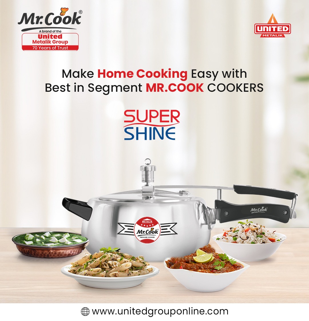 Make home cooking easy with best in segment MR. COOK cookers.
.
 #Cookers #Cookware #PressureCookers #HealthyCooking #Deep #roundedkadai
#RoundedTawa #Wok #Stwe #Pot #StainlessSteel
#Durable #Reliable #PremiumQuality #Tastyfood #Chefchoice
#Qualityproduct #Customersatisfaction