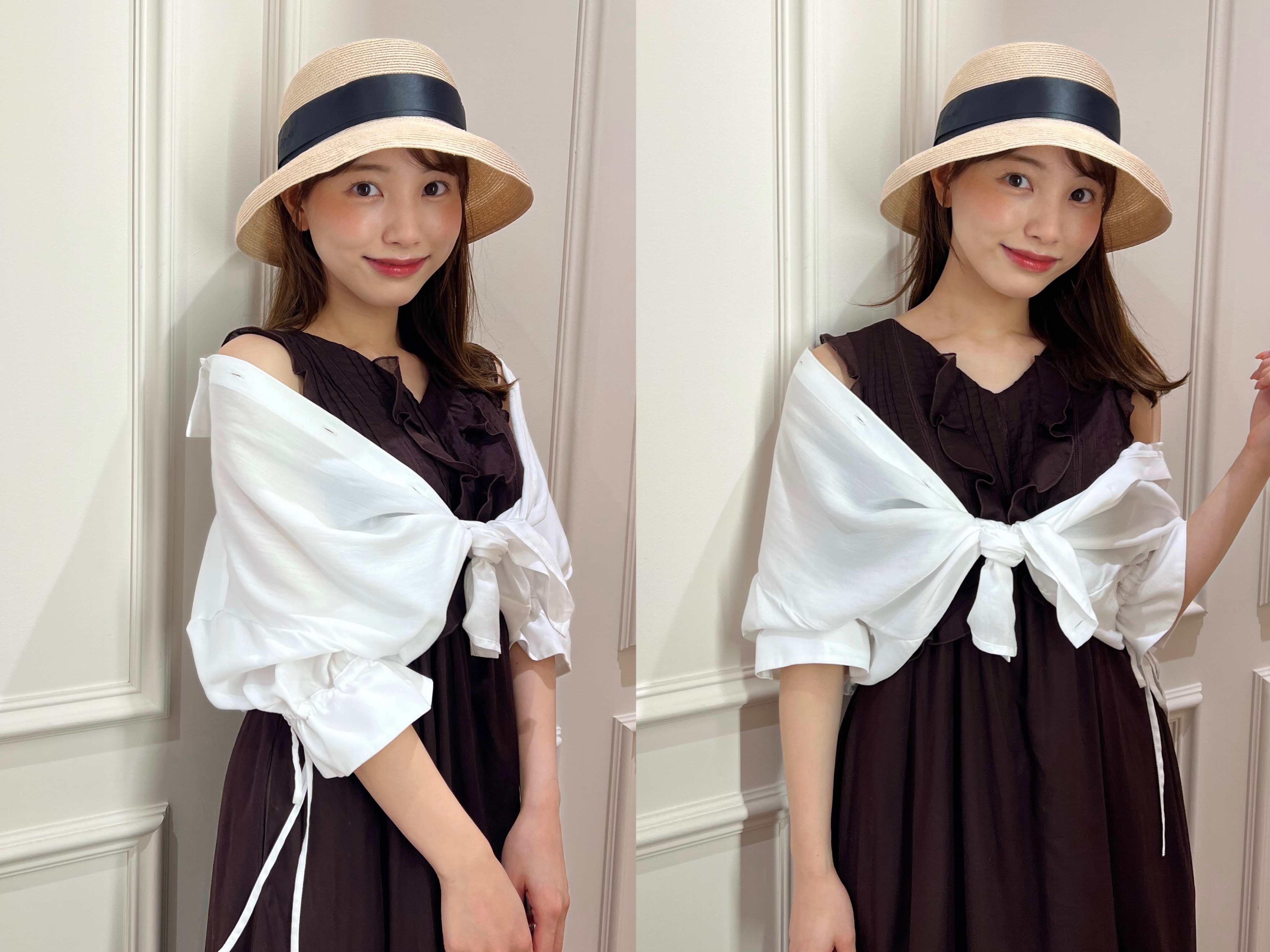ワンピース Herlipto Cambrils Cotton-Blend Dress herlipto Cambrils Cotton-Blend Dress Herlipto Cambrils
