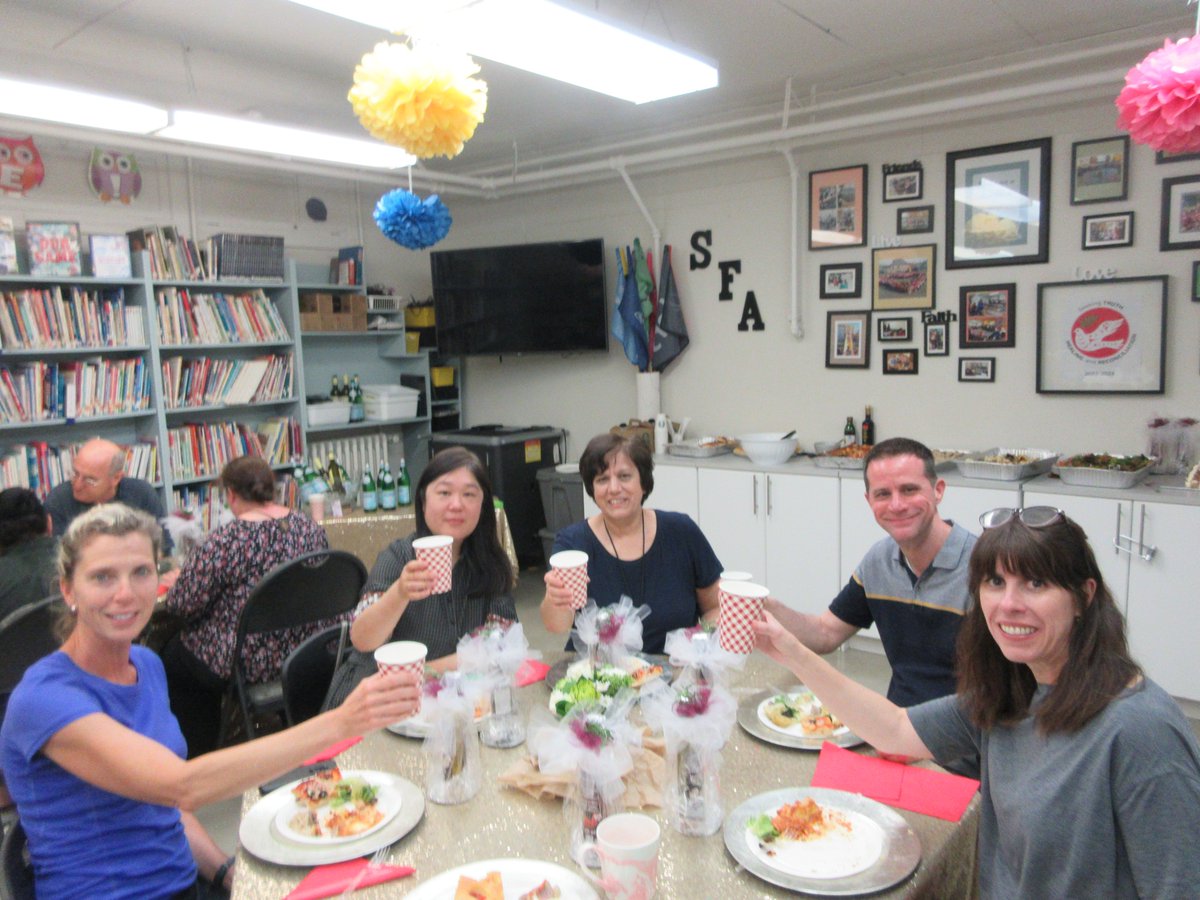 SFASchoolVan's tweet photo. With grateful thanks to our parents, our staff had a sumptuous Staff
Appreciation Lunch today. Your children are all very precious to us! https://t.co/EH7PwSRdRd