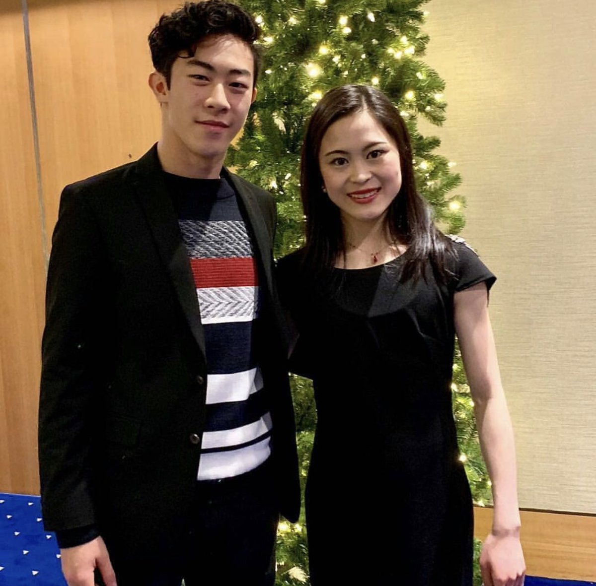 How have I never seen this pic before? Hope they take another one before SOI ends! #NathanChen #SatokoMiyahara