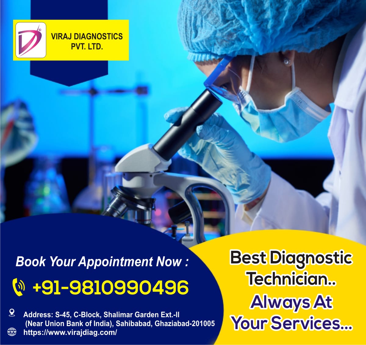 Best Technician, Always at Your Service...
#pathology #pathologylab #xray #lab #pft #lft #bloodtest #urine  #ecg #echo #ultrasound #shalimargarden #virajdiagnostics #virajdiagnosticspvtltd #mri #colordoppler