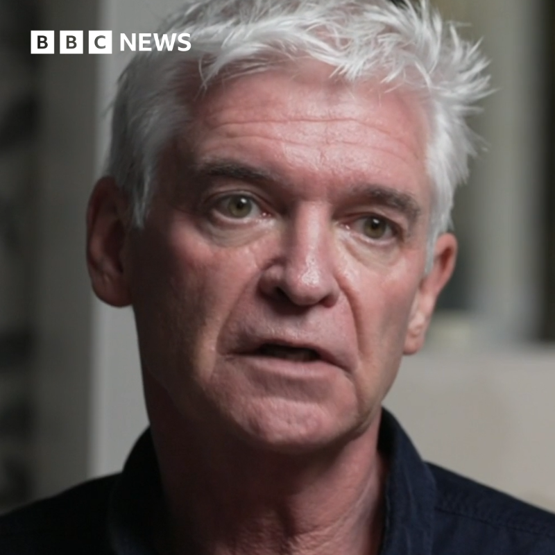 BBCNews's tweet photo. Phillip Schofield says his "career is over" after affair with young colleague, in interview with BBC News 

Watch the full interview on @BBCiPlayer ⬇️