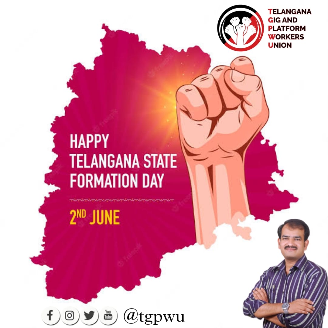 Wishing everyone a happy & prosperous Telangana Formation Day! Let's celebrate the aspirations & victories of our great state. Heartiest congratulations & deep regards to all the people living in Telangana. May the state prosper in all the coming years. #TelanganaFormationDay