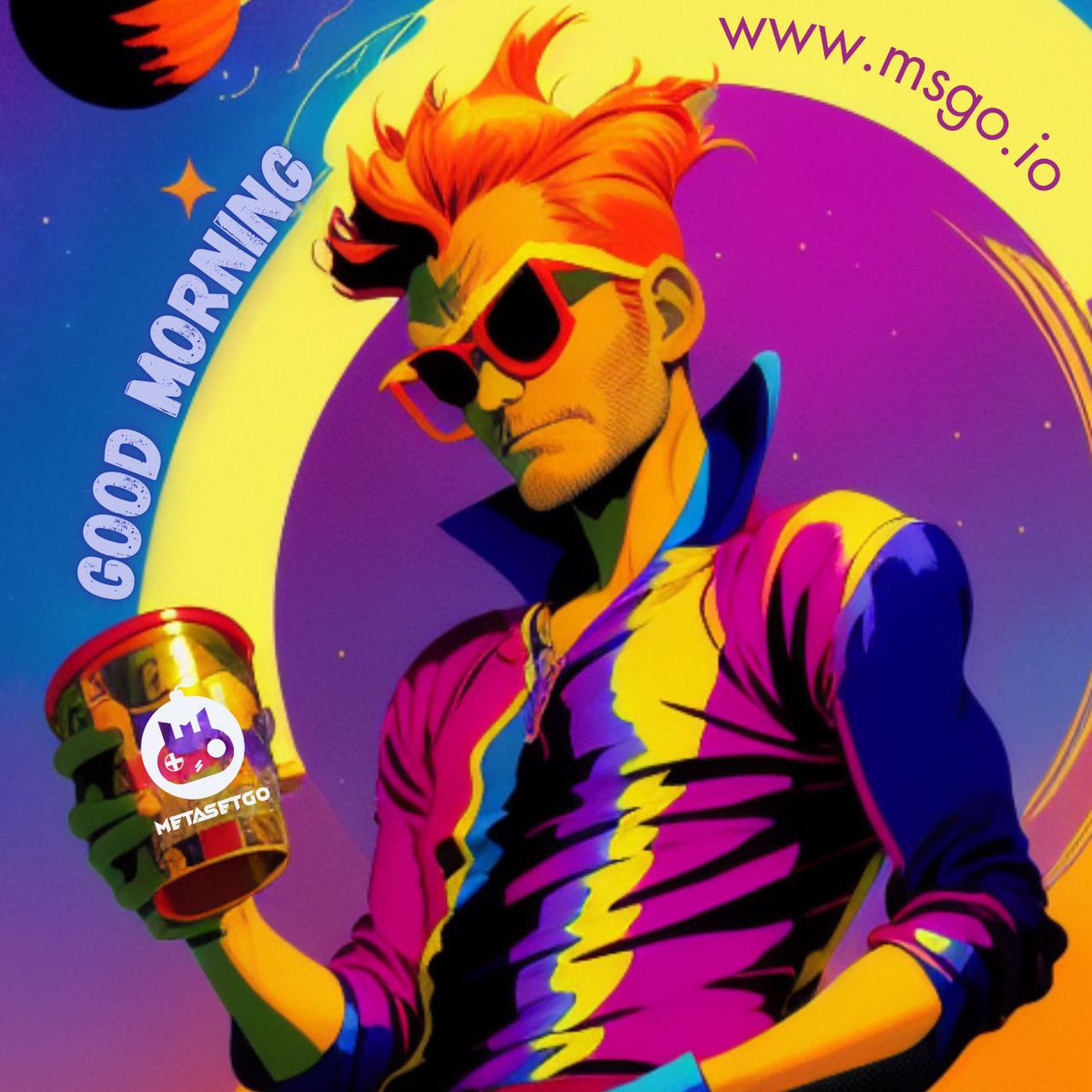 metasetgo's tweet image. GM #NFTs 👋 Keep grinding! Keep #MetaSetGO!