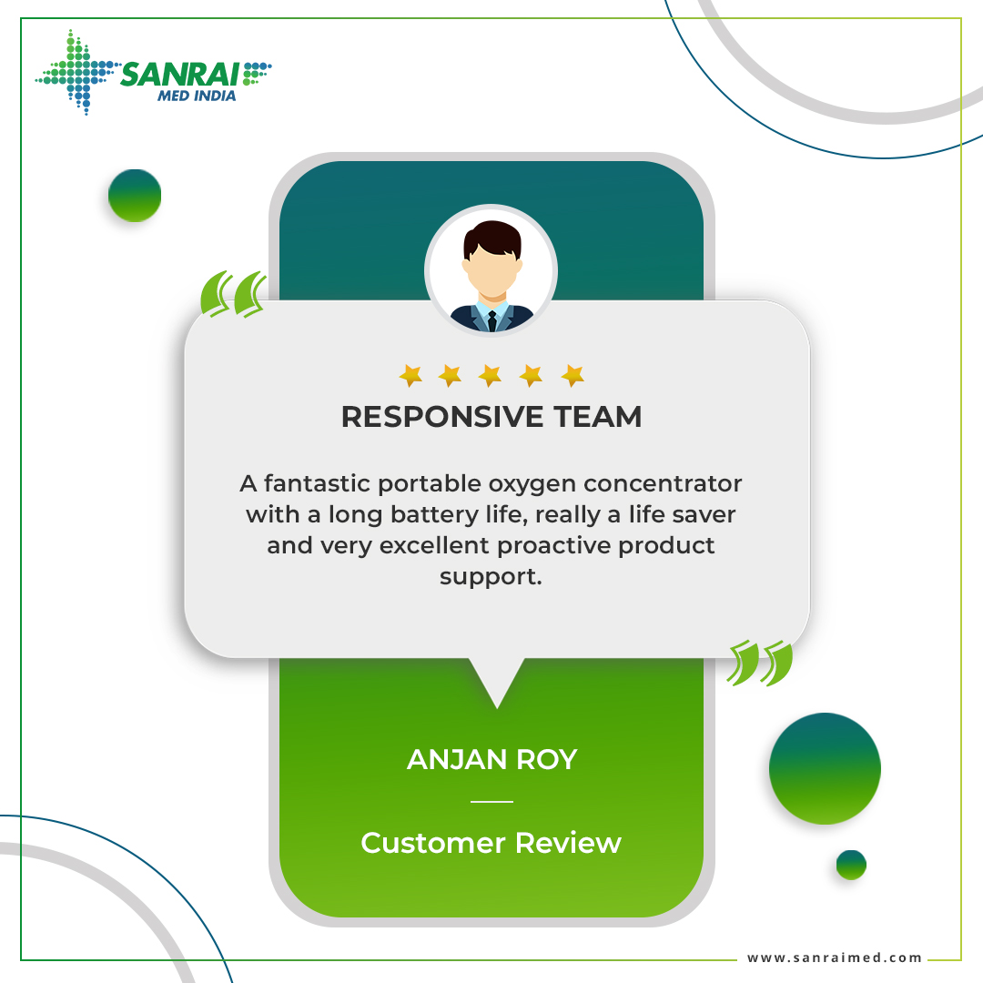 SanraiMed_India's tweet image. We are grateful for the trust and positive feedback from our customers. Their satisfaction fuels our commitment to delivering cutting-edge respiratory solutions. 
 #OxygenConcentrators #CustomerFeedback #RespiratoryHealth #ChooseHealth #SanraiMed #SanraiCares #medicalequipments
