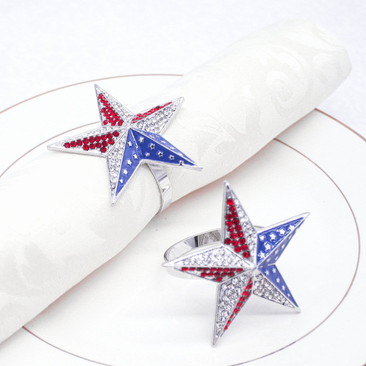 Patriotic star napkin ring for Independence Day decoration

amazon.com/Patriotic-Napk…

#jewelry
​#napkinrings
#napkinring
#tablesetting
#tabledecor
#tableinspo
#napkin
#settingthetable
#homedecor
#homewares
#independenceday
#homeset
#patriotic
#patrioticdecor
#star
#americanstyle