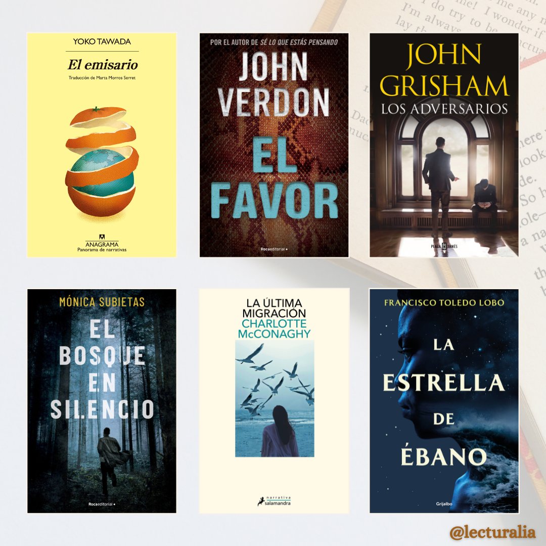 Esta semana no vas a poder resistirte a las #NovedadesLiterarias 👀

Isabel Allende, Jay Kristoff, Won-Pyung Sohn, Kate Quinn, John Verdon, John Grisham... ✍️

¡No te pierdas ningún lanzamiento! ➡️ bit.ly/3vpvC8E