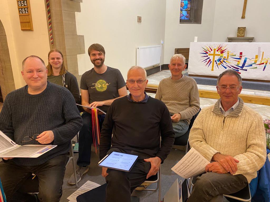 At last night’s rehearsal, we achieved the impossible - 6 tenors, making the tenors the largest section! Sing up everyone else! #thepartsingers #flowerandmusicfestival #ststephenschurch #lindley #huddersfield #organ #dariusbattiwalla #flowerfestival #galaconcert #acapella #choir
