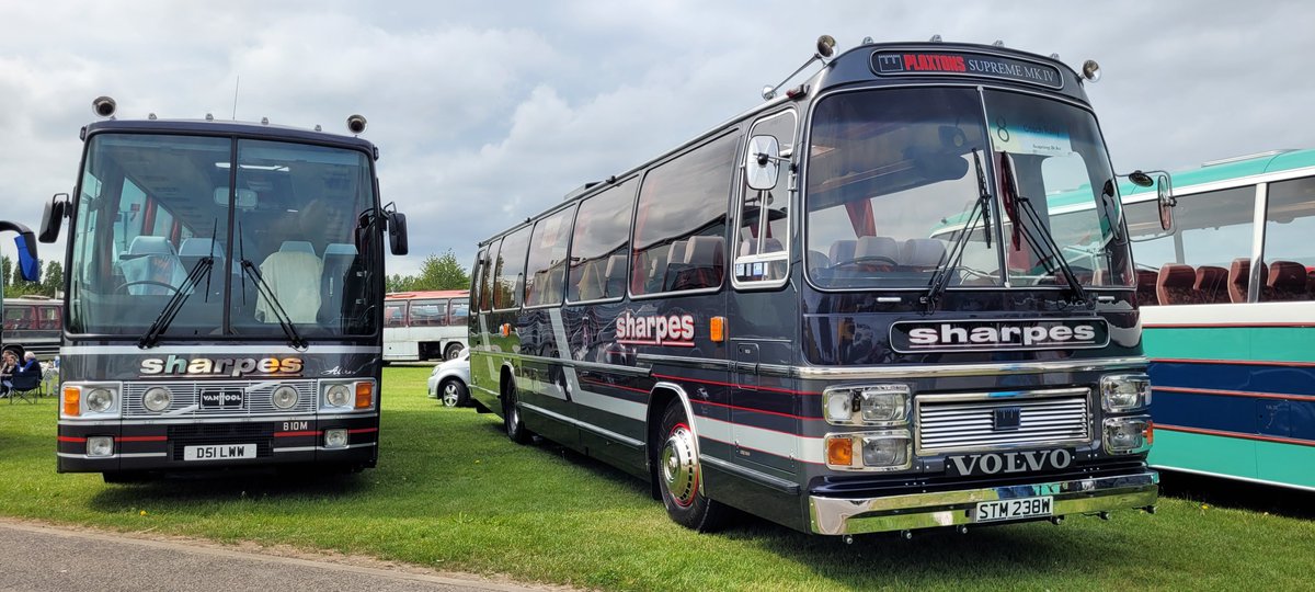 Sharpes of Nottingham made an appearance at the AEC rally over the weekend, with some very presentable and shiny buses attending.