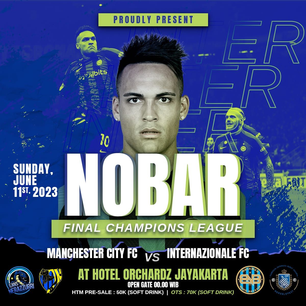 Yang kangen teriak2 ngechants 90menit bareng admin, yuk kita kumpul2 gemes disini😁
Kuota terbatas. kalo sudah penuh tiket ots ditiadakan.
Daftar tiket presale bisa link di bawah ini.

forms.gle/bm4dnBfqHfjyCa…
Sempre forza Inter!!
Siamo Una Grande Famiglia
🖤💙