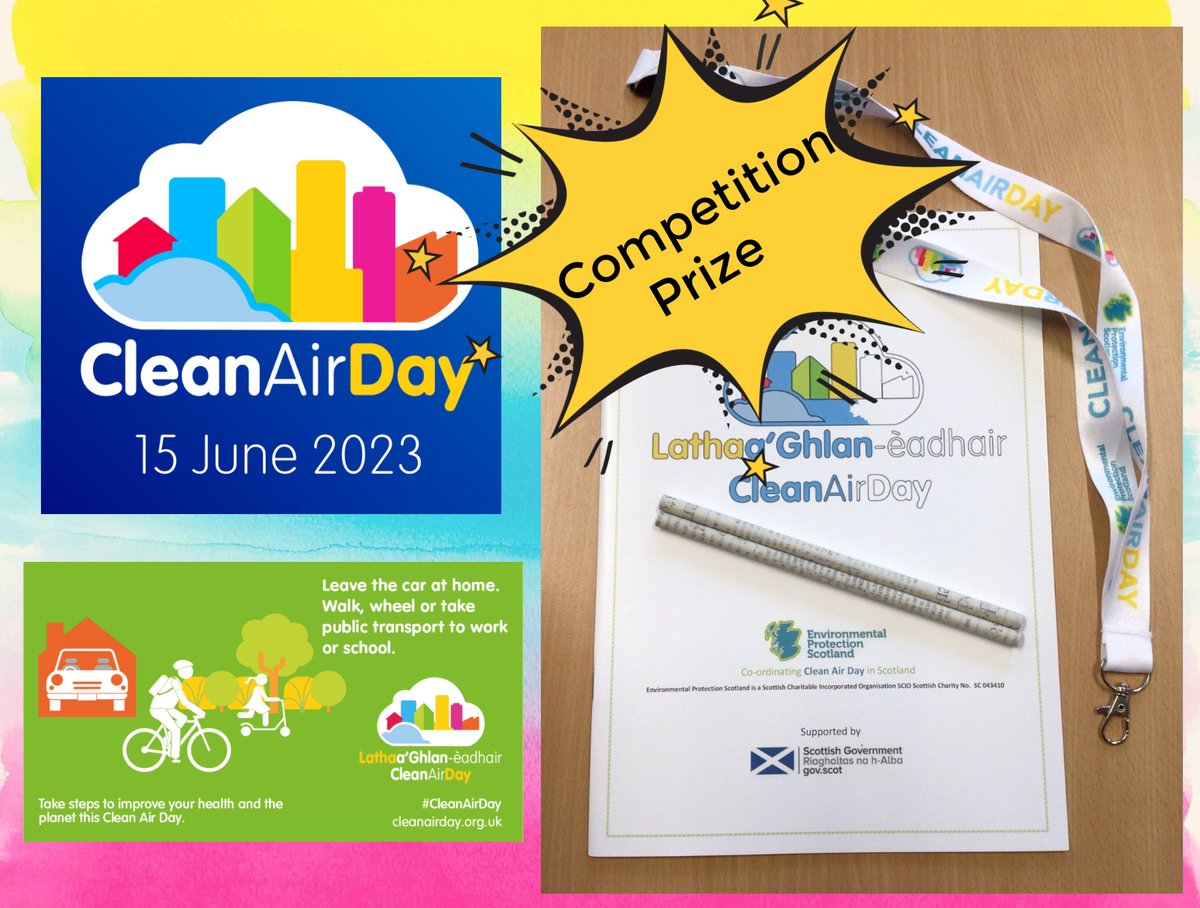 To raise awareness of air pollution, our @St_Denis_Eco committee are launching an exciting competition today.  All learners will be encouraged to create a poster highlighting the importance of clean air. #CleanAirDay Thank you to @EPScotland for the prizes. #SDG7 #SDG13