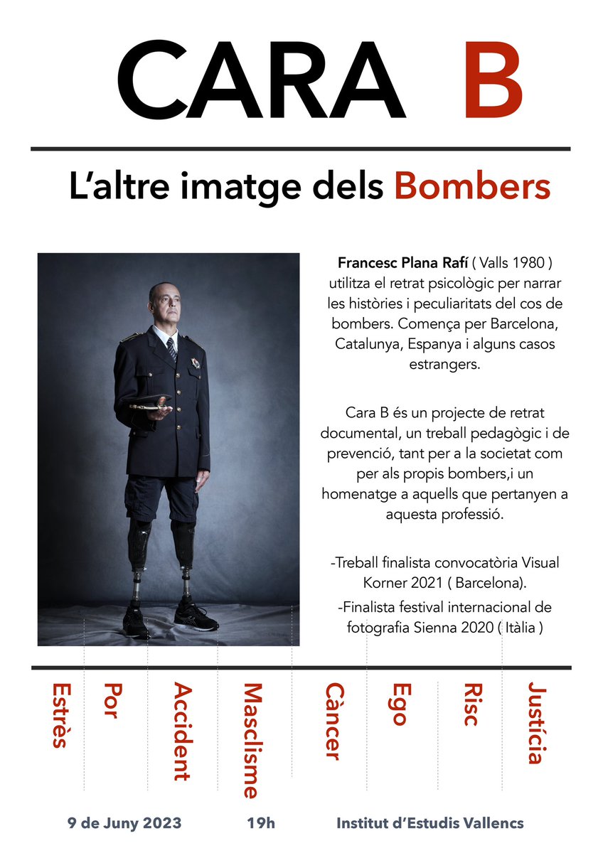 🔥09-06-23🔥 19 h 📍Valls 
Seguim amb Cara B aquest cop a casa, on vaig neixer. 
EXPO + PROJECCIÓ per inaugurar a un Espai únic i amb història. L’antic hospital de Sant Roc.

<a href="/IEV_Valls/">IEV🎗Estudis Vallencs</a> 
<a href="/csavalls/">Carles Savalls Ortiz</a> 
<a href="/Bombersolidaris/">Bombers Solidaris</a> 
<a href="/BCN_Bombers/">Bombers Barcelona</a>