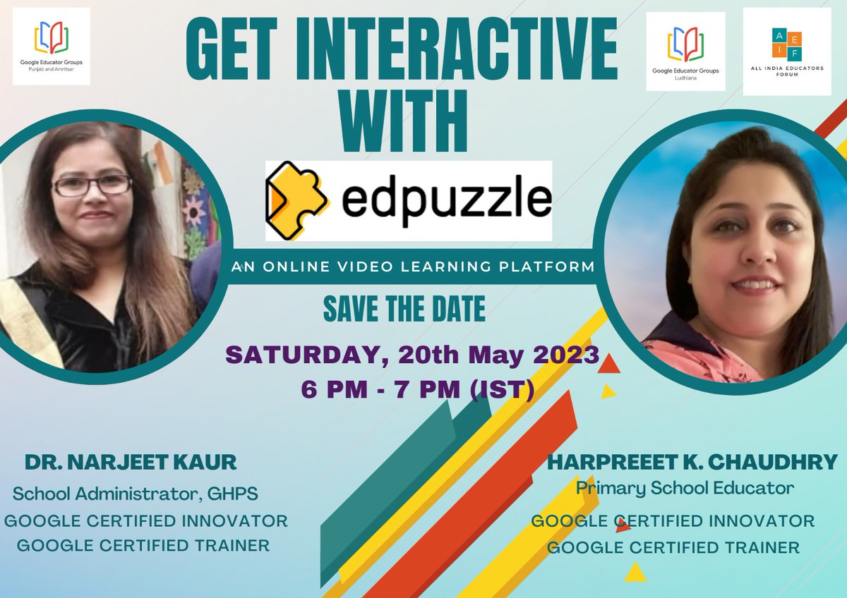 Edpuzle session conducted for around 150 teachers for #AIEF 
Check out the session👇
youtu.be/1BvQntkq3gY
<a href="/Edpuzzle/">Edpuzzle</a> <a href="/MannyDiscoTech/">Manny Curiel (He/Him/El)✨ 🏳️‍🌈 SpringCue 🔜 ISTE</a> 
#NextEdpuzzleTrainer