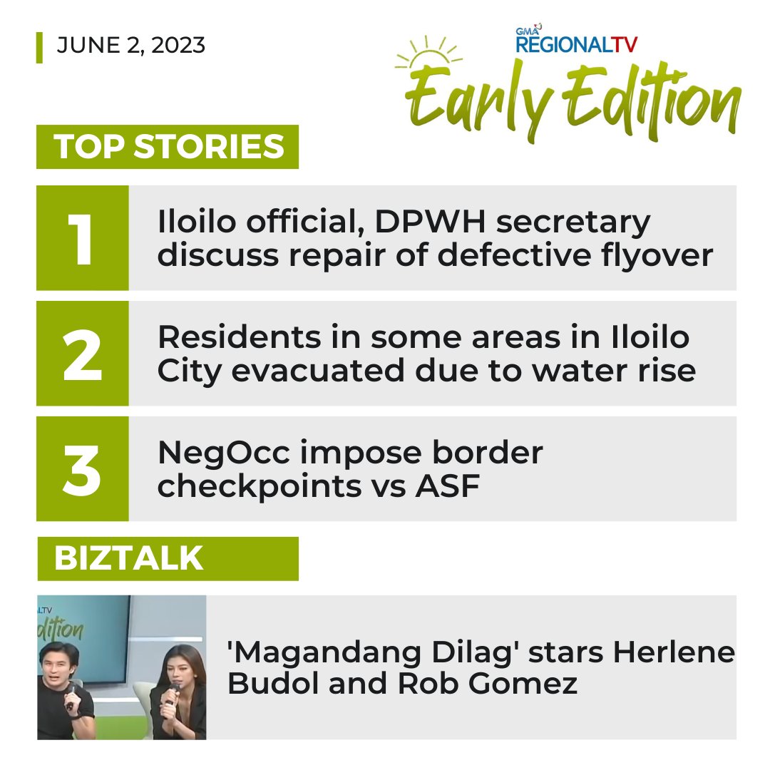 GMA Regional TV Early Edition l Watch full episode here: youtu.be/cekKI5DaObM

#GMARegionalTV
#LocalNewsMatters
#GMAIntegratedNews