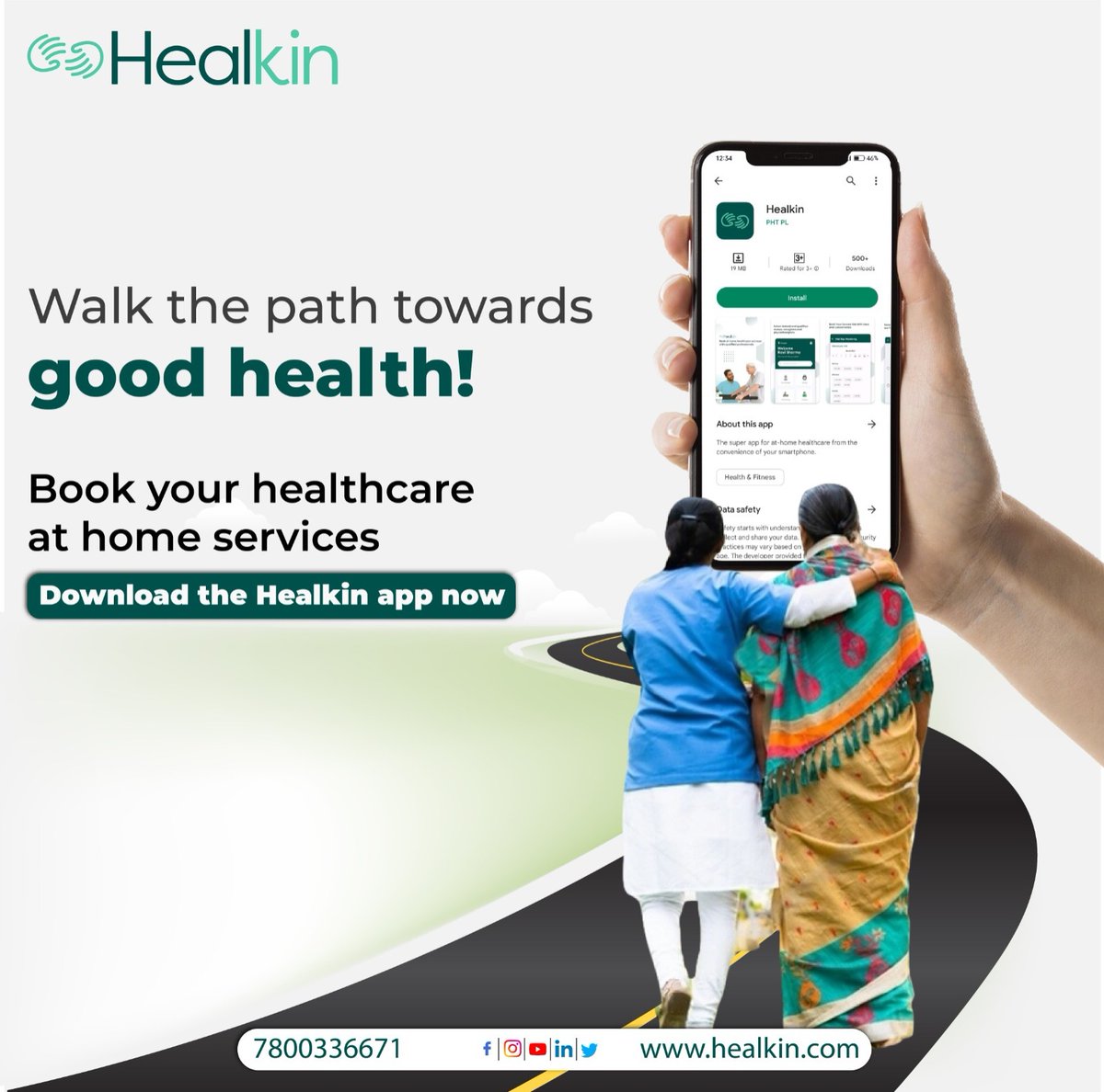 Healkin provides skilled nursing and caregiver support for people of all age groups. Our team is specifically trained to provide eldercare support. Download our new HEALKIN app to avail Healthcare at Home services today!

#homehealthcare #nursingcare #caregiver #healthapp
