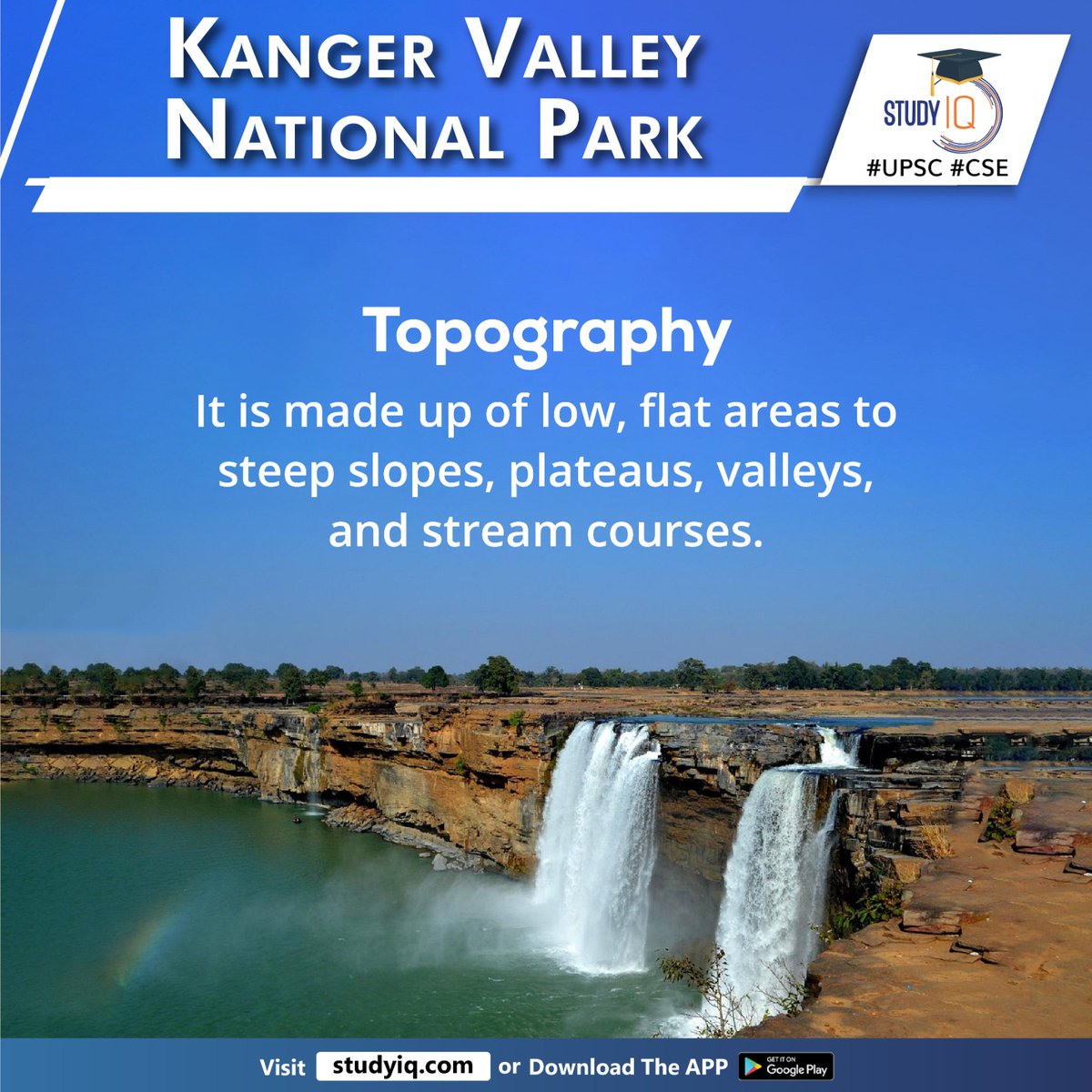 upsciq's tweet photo. Kanger Valley National Park

#kangervalleynationalpark #cameratrap #bastar #chhattisgarh #nationalpark #biodiversity #landscape #waterfalls #kangerriver #godavaririver #topography #plateaus #valleys #flora #forests #predominanceofsal #bambootrees #tigers #leopards #mousedeer https://t.co/q8xCxzfh2z
