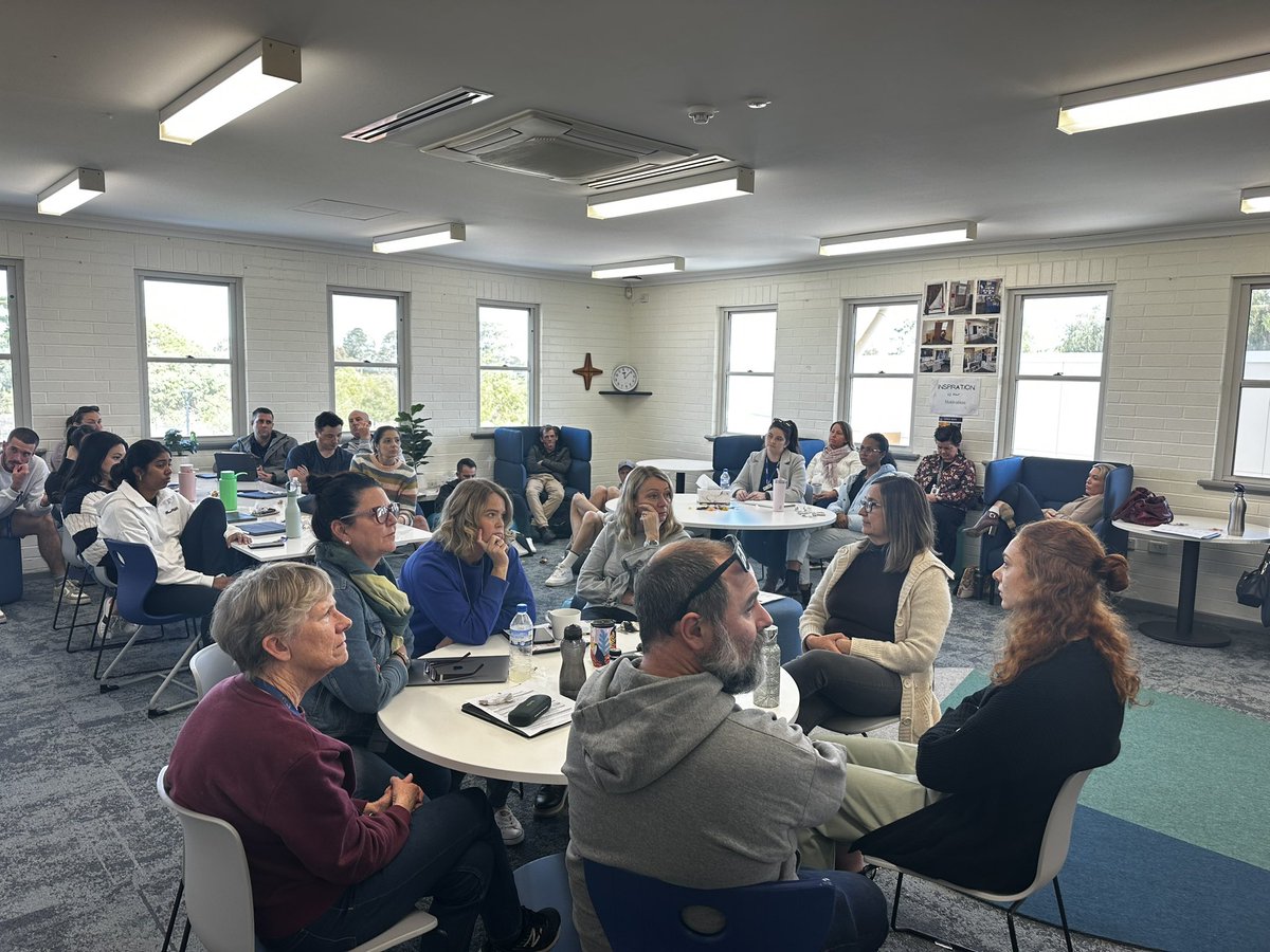 MrsDavini's tweet photo. A wonderful day of professional learning exploring “The Whole Child”: Supporting all aspects of a child's development, including their physical, cognitive, emotional, social, and spiritual wellbeing. Addressing child overall wellbeing and learning #HCCEllenbrook @Holy_Cross_Coll https://t.co/fZw7lVV2U4