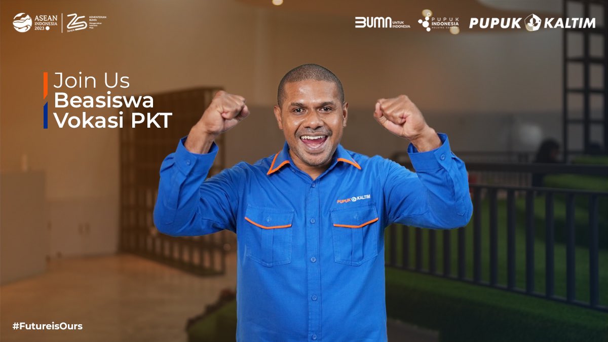 pupukkaltim_id's tweet photo. Kabar gembira untuk #SobatPKT yang ada di Bontang dan Papua Barat!

Program Beasiswa Vokasi PKT dibuka kembali 🤗

Guna meningkatkan kompetensi SDM bertalenta yang sesuai dengan kebutuhan industri. PKT kembali membuka Program Beasiswa Vokasi 2023. https://t.co/w9vI47XZCm