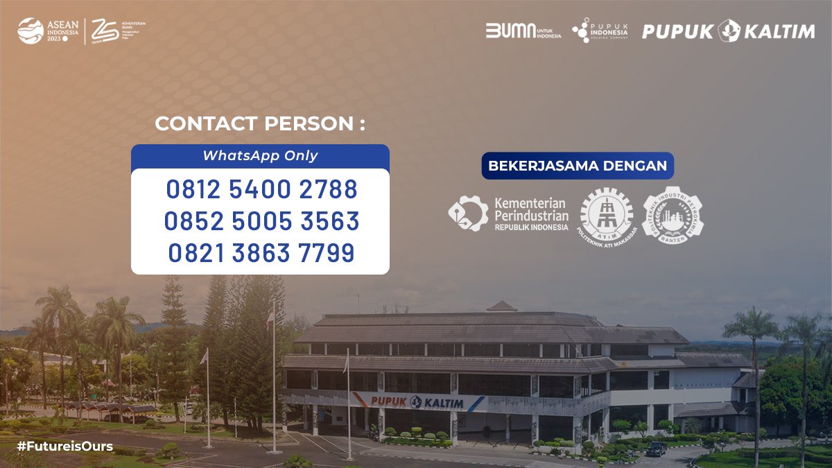 pupukkaltim_id's tweet photo. Yuk #SobatPKT daftarkan dirimu sekarang juga!

#PupukSejakDini
#FutureIsOurs
#PupukKaltimMasaDepanKita
#BUMNuntukIndonesia
#PetaniKitaTerdepan
#BeasiswaVokasi https://t.co/68VlcqgB5j