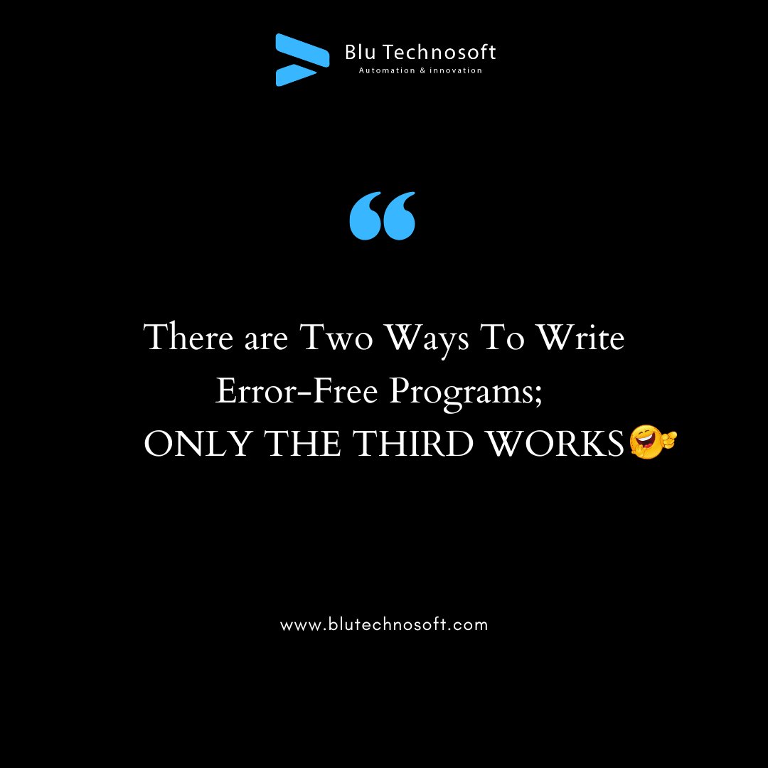 BluTechnosoft's tweet photo. Developer Things 😀

#SoftwareDevelopment #CodingLife https://t.co/VSSk7hy0RS