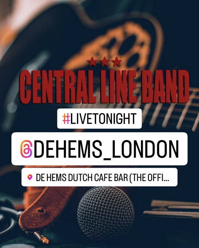 Live tonight at De Hems Dutch Bar in #Soho @deHems_London #livemusic starts @ 9:00pm #ClassicRock #Blues #Soul #rocknroll #centrallineband #fridaynightlive #londongig #supportlivemusic #events #london #londonlife #music #musica #musician #musiclife #musicians #gig