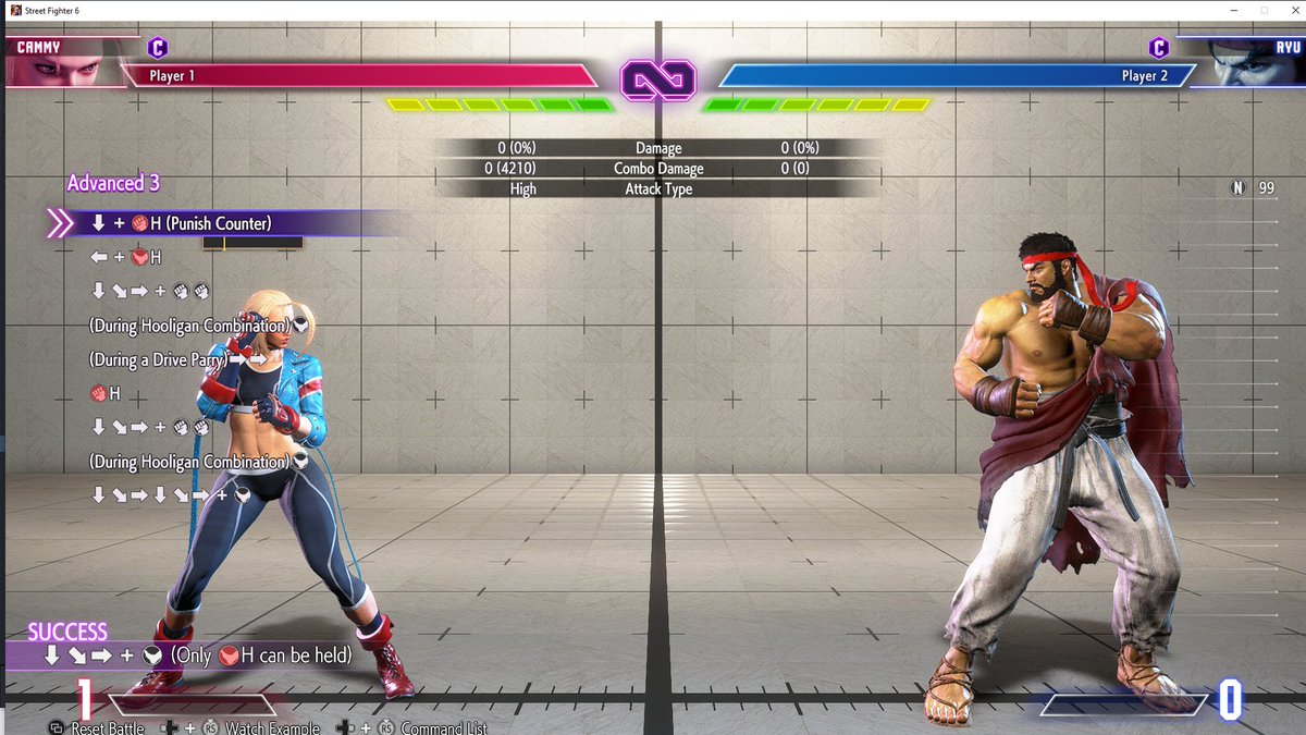 Al_Rikir's tweet image. #SF6_CAMMY PSA on Trial Advanced 3. Use MP+HP for the EX hooligan input, it will give you the lower hooligan angle instead of LP+MP. Combo won't work with LP+MP.