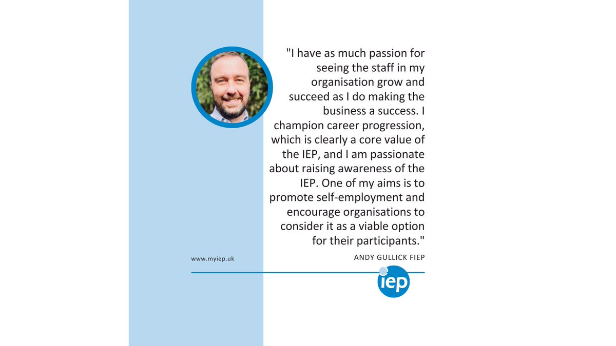 👏🏼 The #IEP is delighted to announce that Andy Gullick FIEP, Founder &amp; Chief Executive of RIFT Social Enterprise, has been awarded Fellowship of the IEP...
myiep.uk/blogpost/13052…
@IEPInfo
#IEPFellows #AndyGullickFIEP #RIFTSE #IEPFellows #Employability #Training #Coaching