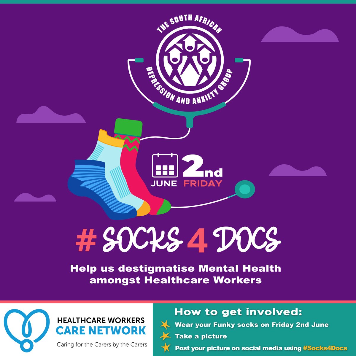 TheSADAG's tweet photo. The Countdown is officially over! We are celebrating & dedicating this day to the incredible dedication of our brave #HealthcareHeroes this year's #SocksForDocs! ⬇️ https://t.co/Czwy8ez3CU
