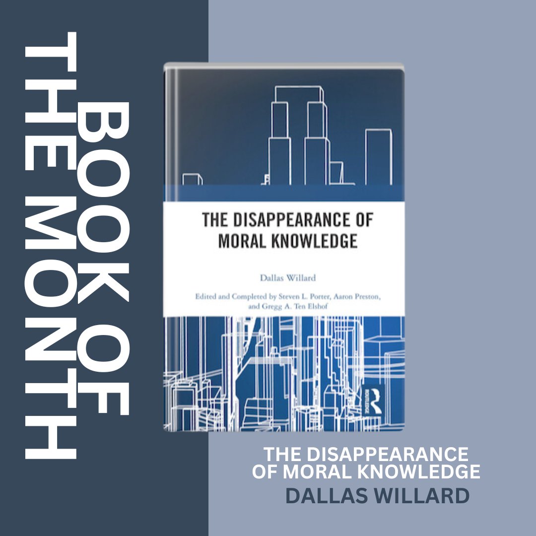 Our book of the month for June is #TheDisappearanceOfMoralKnowledge. Will you be reading along with us? #DallasWillard #christianbooks