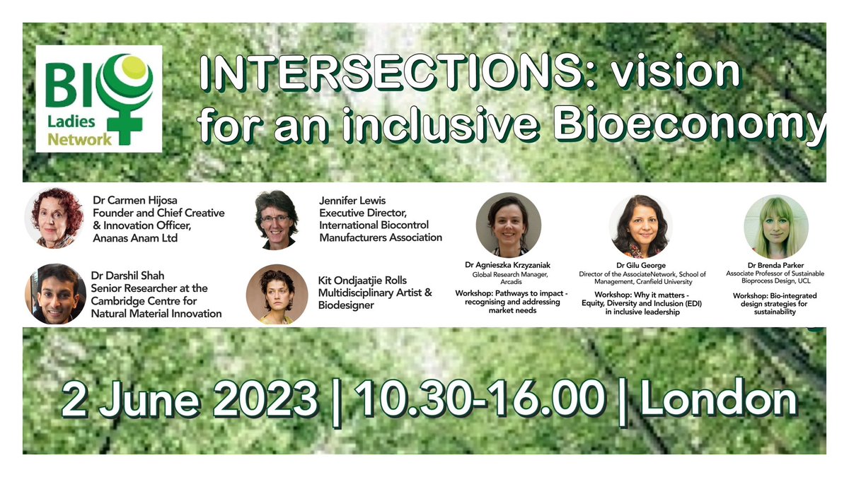 In my #AnadaptaDiary: today in London (trains permitting)

The #BioEconomy plays a vital role in a #Biodiversity & #ClimateEmergency. The @BioladiesNet Conference investigates how intersections of different disciplines can help push the bioeconomy forward

eventbrite.co.uk/e/intersection…